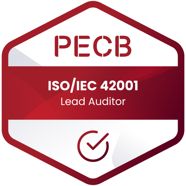 PECB ISO 42001 Lead Auditor badge