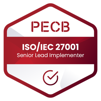 PECB ISO 27001 Senior Lead Implementer badge